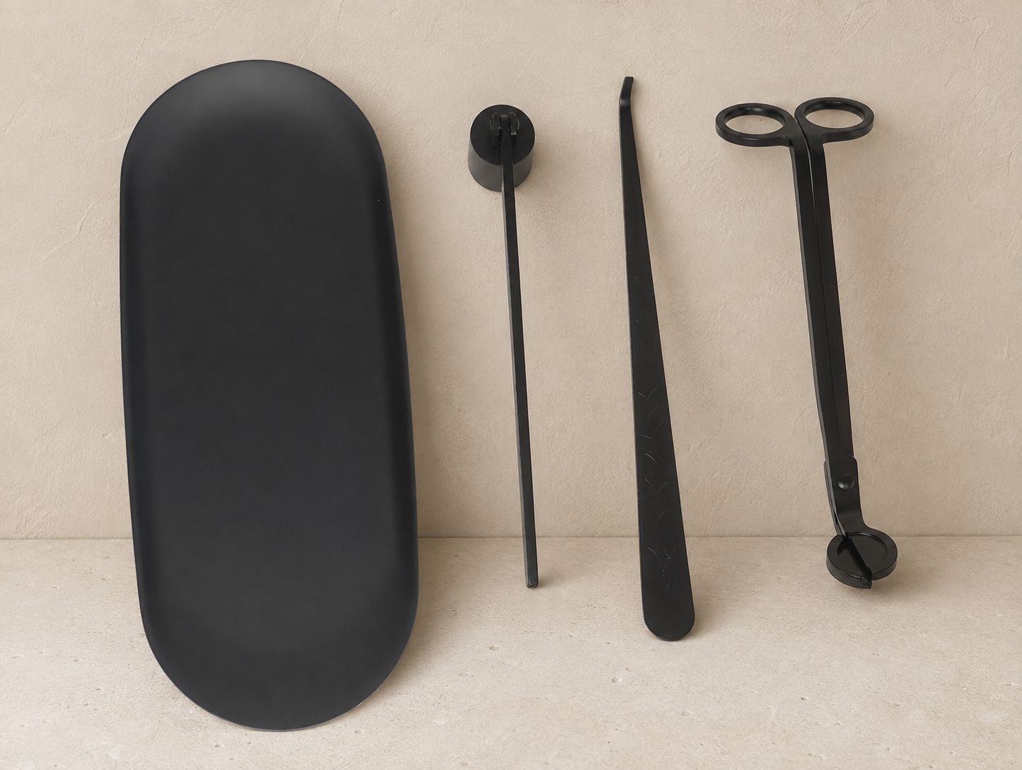Candle Care Kit Matte Black