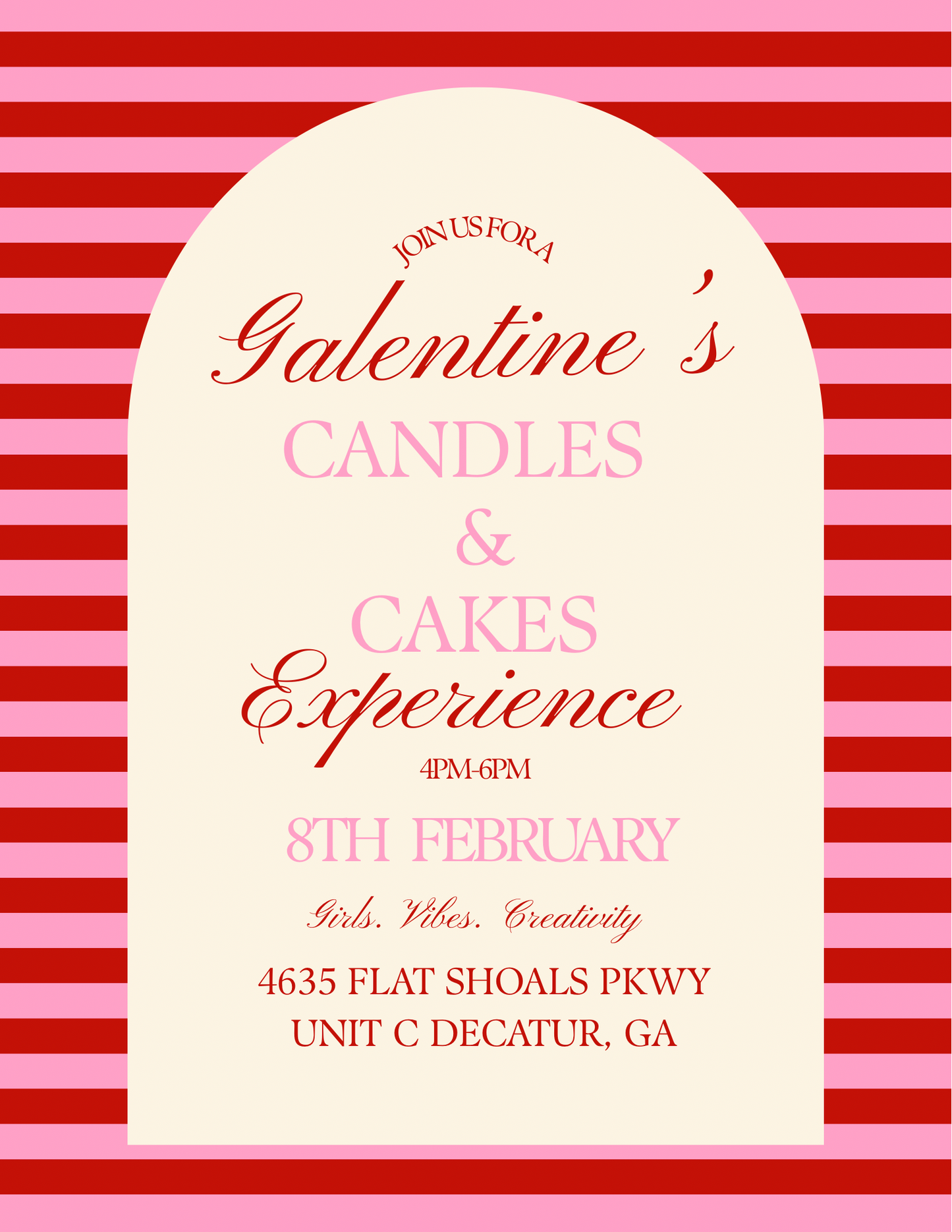 Galentine's Candle and Cake Workshop