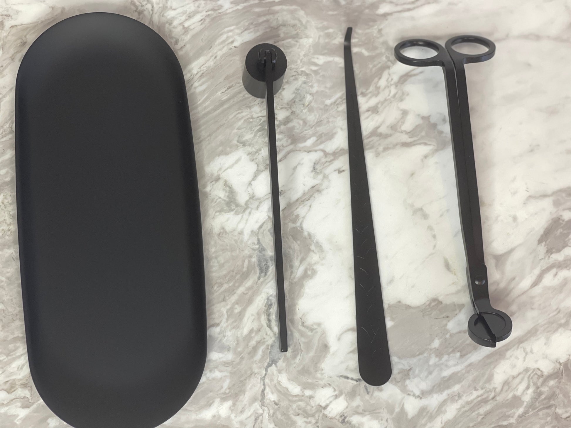 Matte Black Candle Care Kit